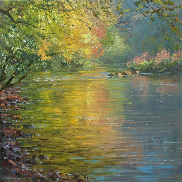 Mark Preston - autumn morning, miller's dale